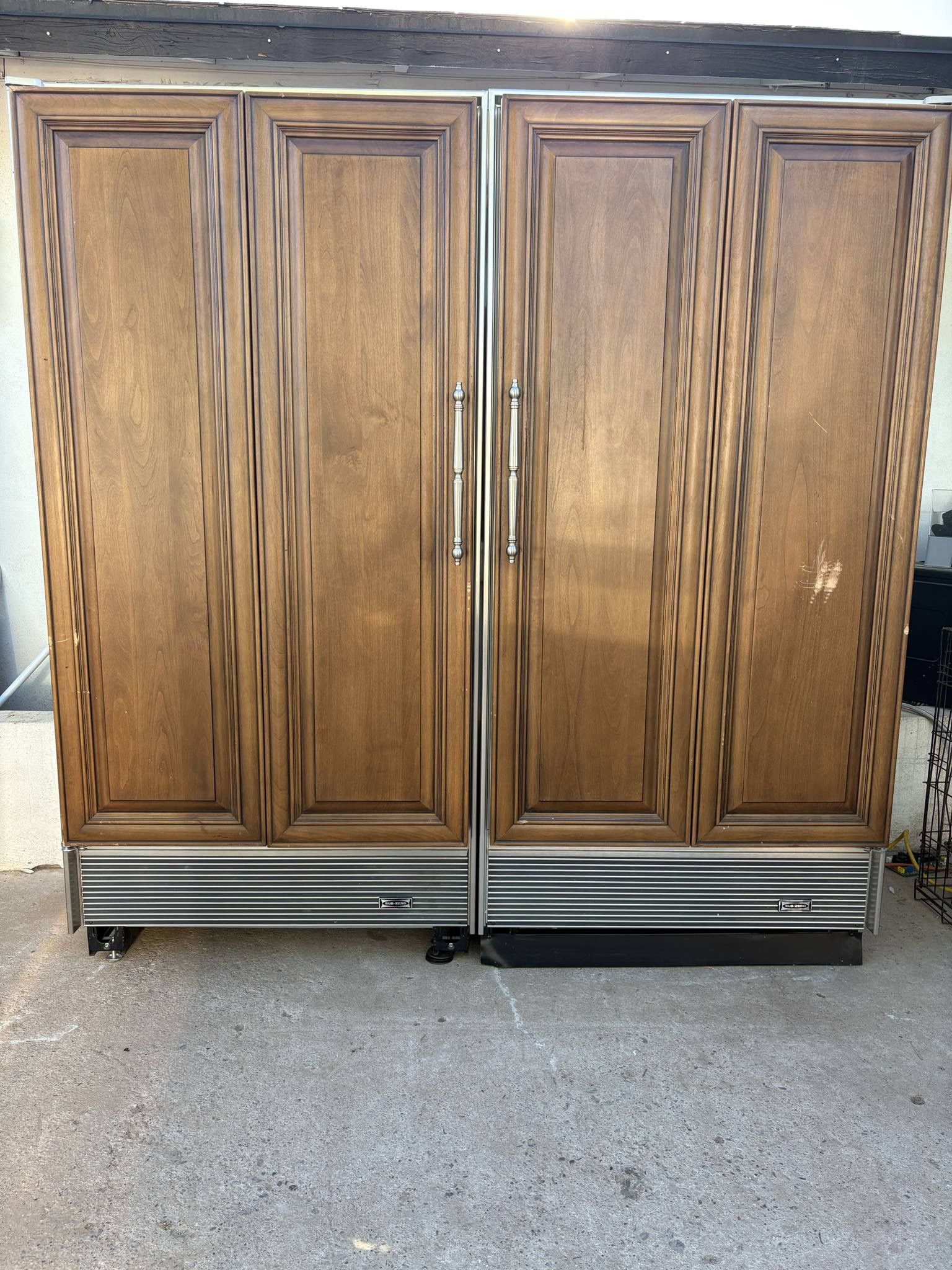 Sub zero 72 freezer and fridge panel ready