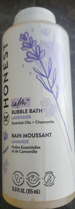 Honest Bubble Bath Lavender Chamomile Essential Oils 12oz 