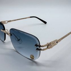 Cartier Blue Lens Sunglasses 