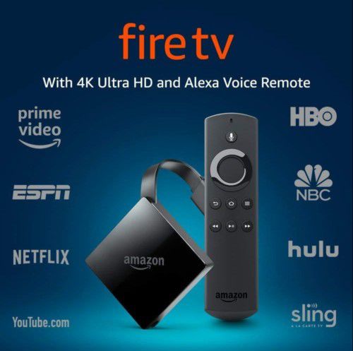 Amazon Fire TV 3rd Generation 4k Streaming Media Player and Alexa Voice Remote