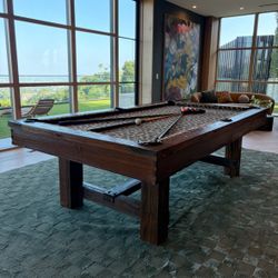 Pool Table 8ft ( Free Delivery & Set Up & New Color Felt Of Your Choice ) 