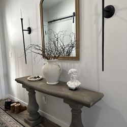 Aged Stone Console Table 
