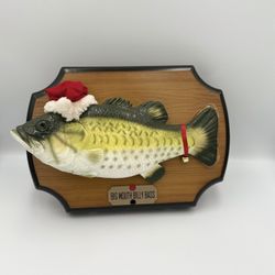 Vtg Gemmy Big Mouth Billy Bass Christmas Edition