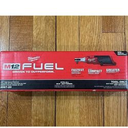 Milwaukee M12 FUEL  2567-20 12-Volt Lithium-Ion Brushless Cordless 3/8" Ratchet Tool-Only, New