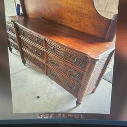 King Bedroom Set Suite Headboard, Dresser, Nightstand