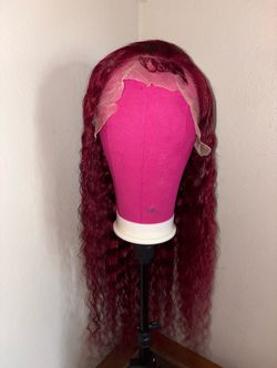 30 Inch 99j Burgundy Deep Wave Lace Front Wigs Human Hair 99j 13x6 HD Lace Front Wigs Human Hair 200 Density Glueless Deep Wave Wig Pre Plucked Red Co