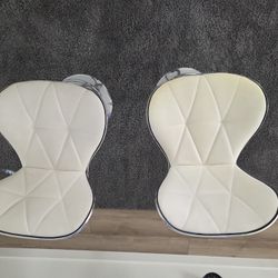 White Bar Stools.
