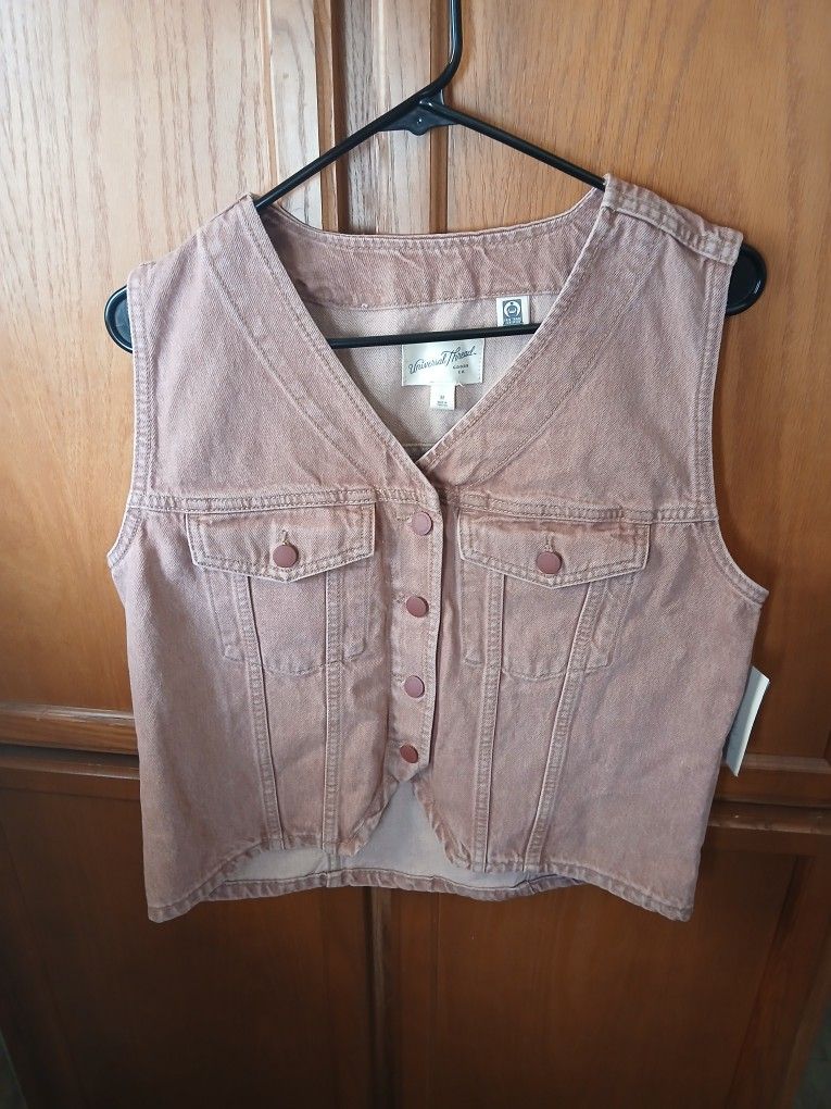 Brand New Woman's Denim Vest $20 FIRM