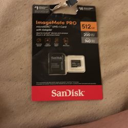 Sandisk 512GB Micro SD Card ideal for androids, cameras, computers etc hurry up and buy now.
