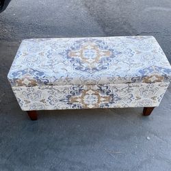 Auerbach Polyester Upholstered Storage Bench