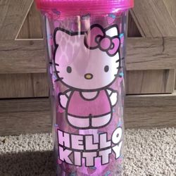 Hello Kitty Tumbler With Straw