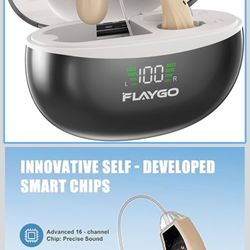 Rechargeable Hearing Aids for Seniors - 16-Channel Digital Chip OTC Hearing Aid with Smart Noise Reduction for Clear Sound,150+Hrs Ultra Long Standby,