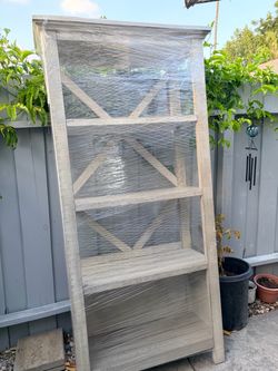 Gray distressed Book shelf