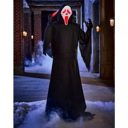 Giant Ghost Face Halloween Animatronic Decoration
