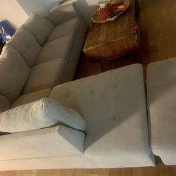 Beige Couch Sectional L Shape (available Until May 31)