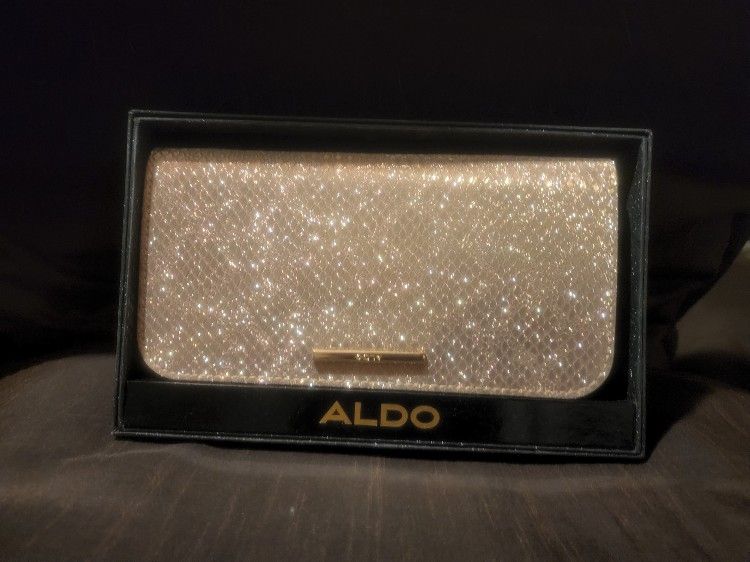Aldo Golden Bling Big Wallet