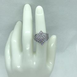14k White Gold Plated Ring