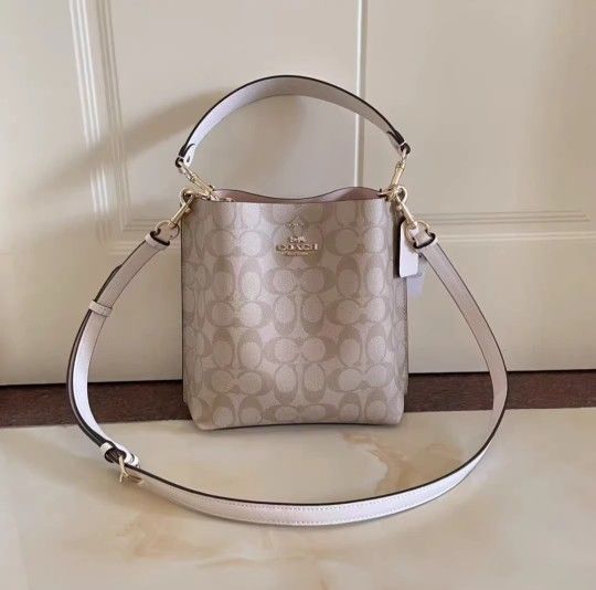 Coach white tote bag