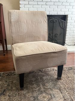 cream accent chairs/pair