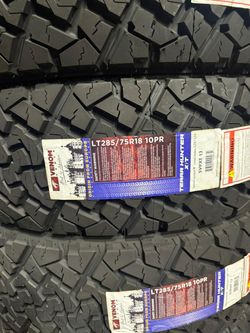 LT 285 75 18 XT New Set of Tires