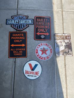 Metal & Porcelain Signs Harley Davidson Oil 