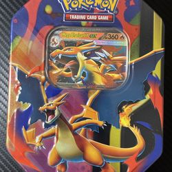 Pokémon TCG Mega Charizard Tin - Sealed with Mega Charizard Y ex Promo