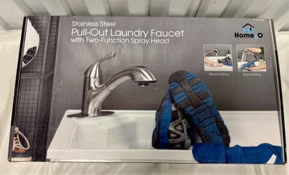 Home2O Stainless Steel Pull-Out Laundry Faucet