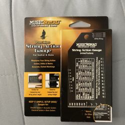 Guitar String Action Gauge Tool