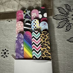Professional Nail File, Colorful Double Sided150/150 Grit Emery Boards, Manicure Pedicure , 10 pack