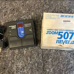 Zoom 507 Reverb Digital Compact Multi Effects Processor Guitar Pedal