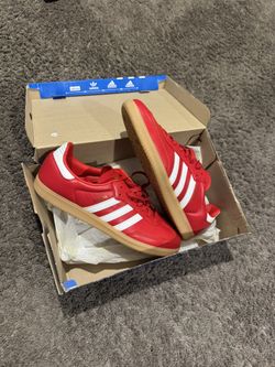 Red Adidas Sambas Size 12 Box Included