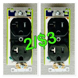 NEW ELECTRICAL OUTLETS  2 FOR $3