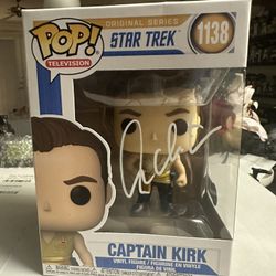 William Shatner Signed Captain Kirk Star Trek Funko Pop! Schwartz