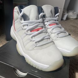 Platinum 11s cheap footlocker