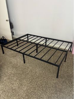 Metal bed frame size full
