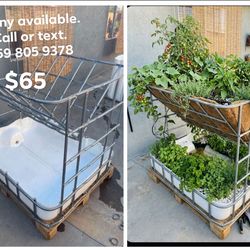 IBC Tote Cage Metal Frame - Garden Planter Animal Feeder - $65