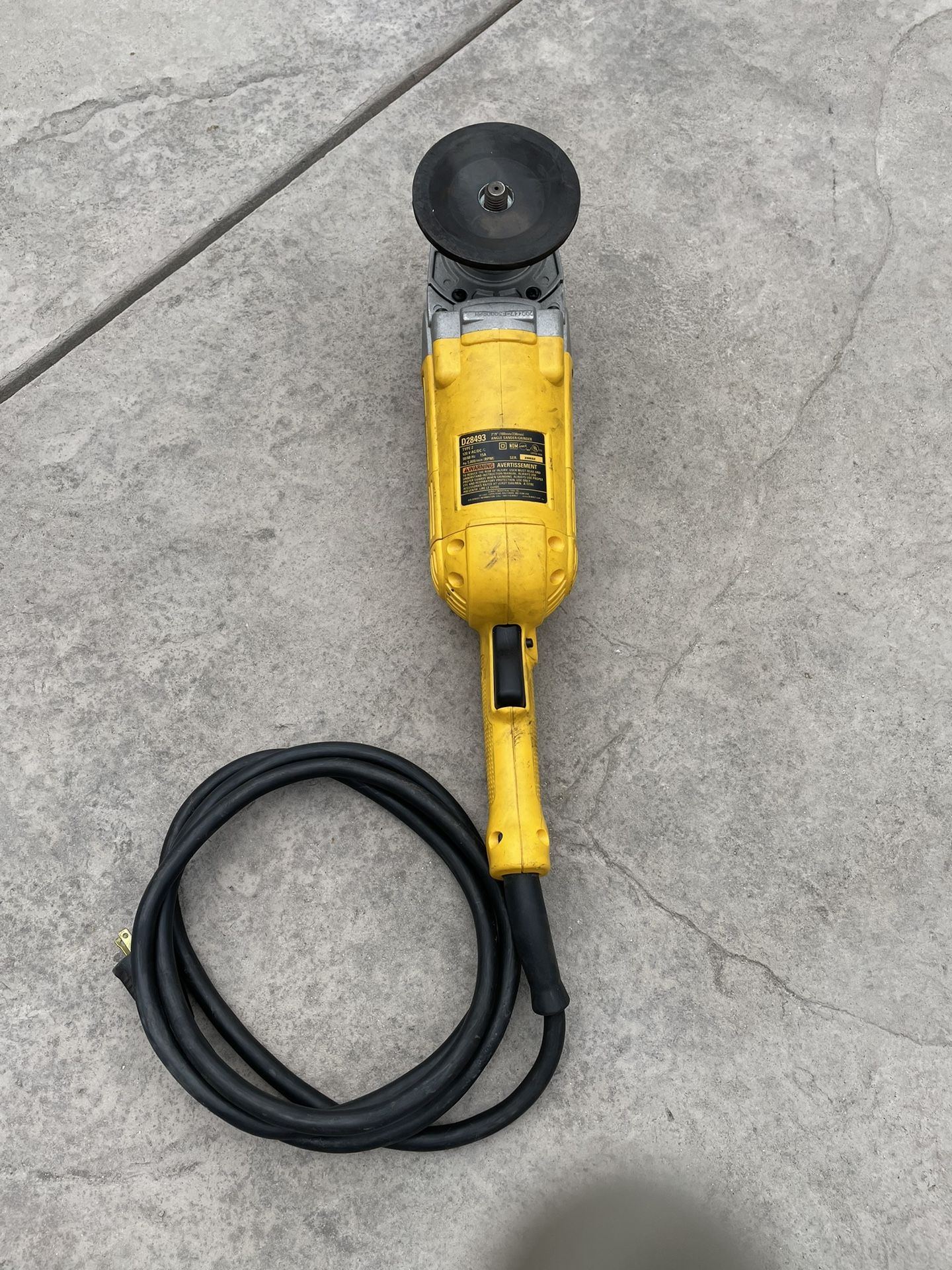 DeWALT D28493 7”/9” Angle Sander/Grinder