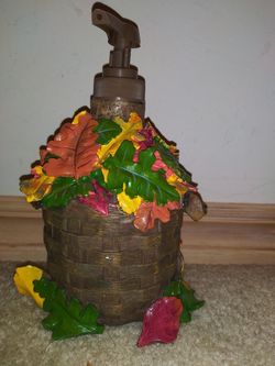 Harvest Fall Leaves Soap/Lotion Dispenser