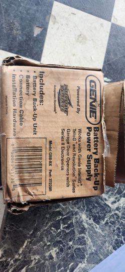 Genie garage back up battery