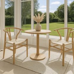 Néw Wishbone Set Of 2 Chairs 