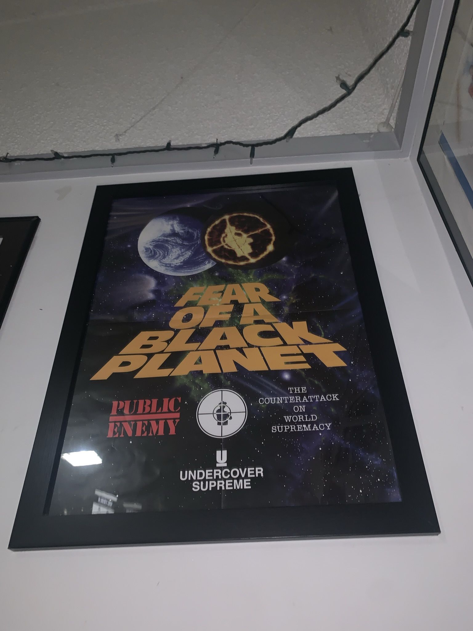Supreme Undercover FEAR OF BLACK PLANET Poster With Frame