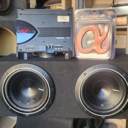 10inch Rockford Fosgate Subs And Amplifier And Kit 