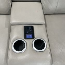Italian Leather power Recliner Love Seat