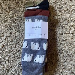 3 Pairs Assorted Multi Style Socks