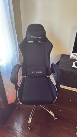 GTPLAYER Gaming Chair Black and White