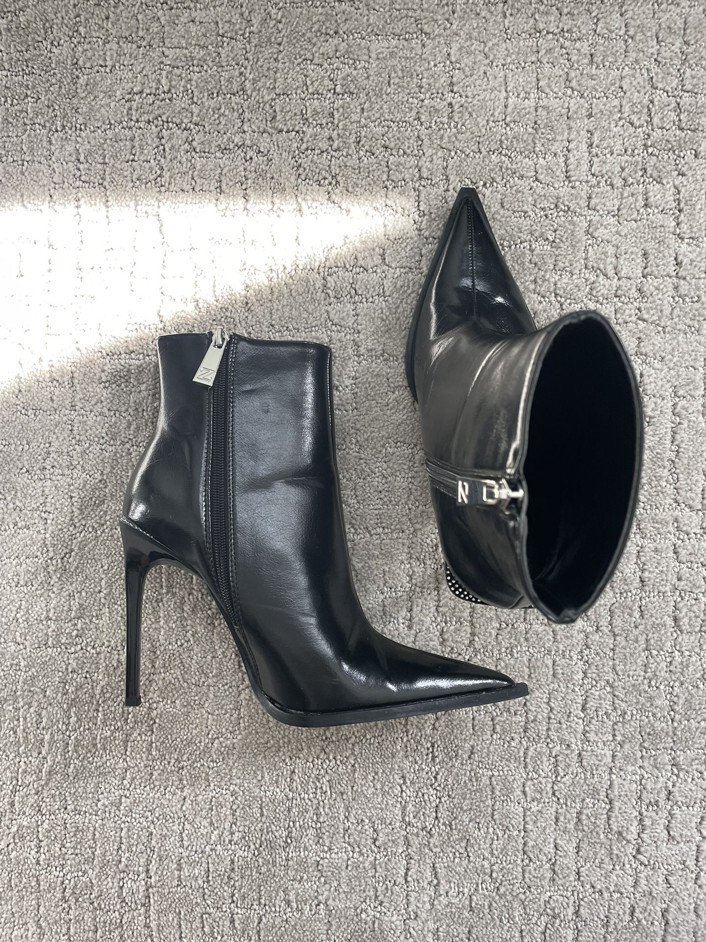 Zara Stiletto Heeled Ankle Boots