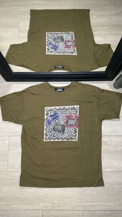Y2K 2000s Nature Zebra Giraffe Cougar Patched Shirt