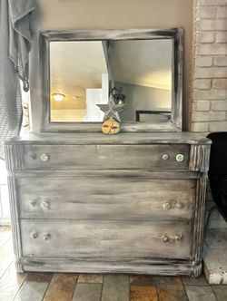 Vintage Dressing Table With Mirror (78247)