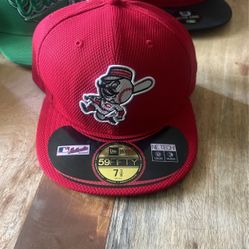 New Era Cincinnati Reds MLB 59Fifty Diamond Era Home Fitted Hat Red Size 7 3/8