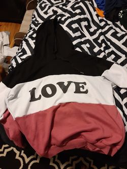 Large love hoodie